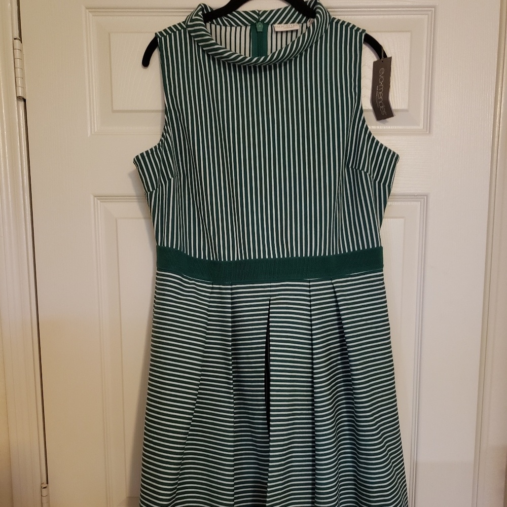 Eva Mendes Striped Dress